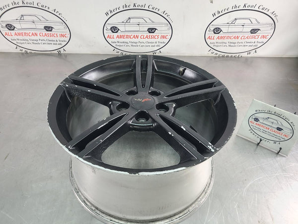 2008-10 C6 Corvette 5 Double Spoke Factory Wheel QG6, Rear, 19x10, OEM0