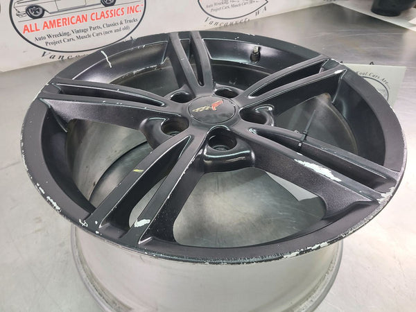 2008-10 C6 Corvette 5 Double Spoke Factory Wheel QG6, Front, 18x8.5, OEM8