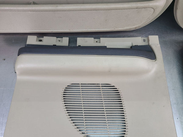 2006 Ford F-250 F-350 Front and Rear Power Door Trim Panel, Set of 6, Tan - OEM17