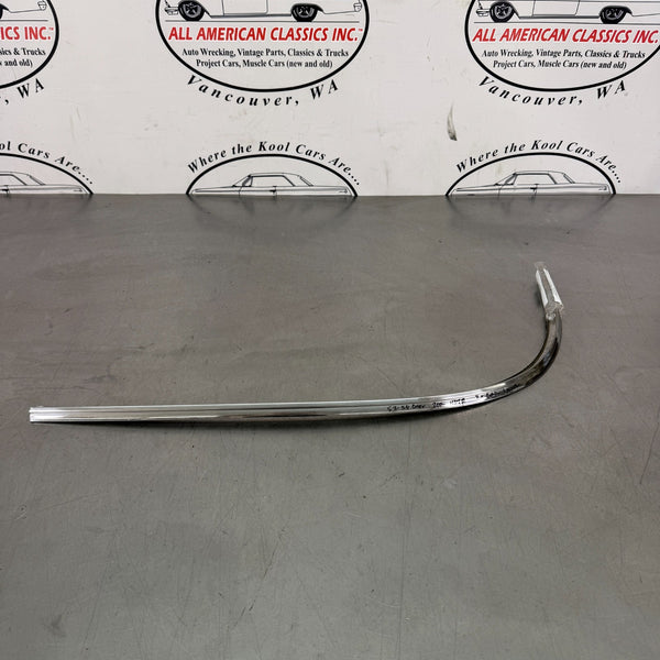 1953-54 Chevrolet 2-Door Hardtop Rear Window Moulding Right Lower, 4601533 - OEM0