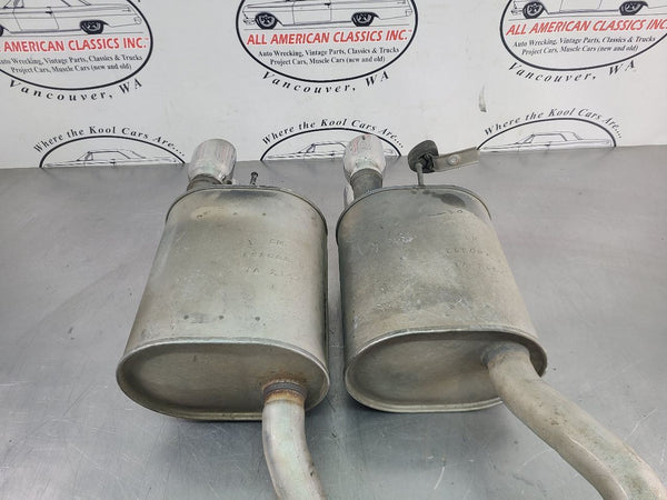2008 C6 Corvette Factory Exhaust Muffler Set w/ Bi-Mode Actuators - OEM13