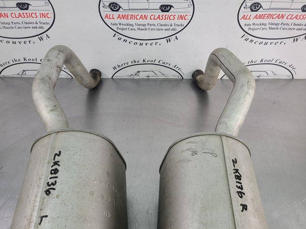 2008 C6 Corvette Factory Exhaust Muffler Set w/ Bi-Mode Actuators - OEM12