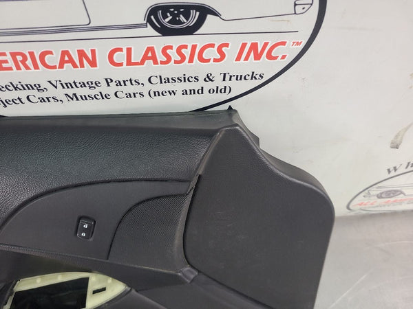 2005-13 C6 Corvette Left Driver Side Door Trim Panel, Black, LH - OEM4