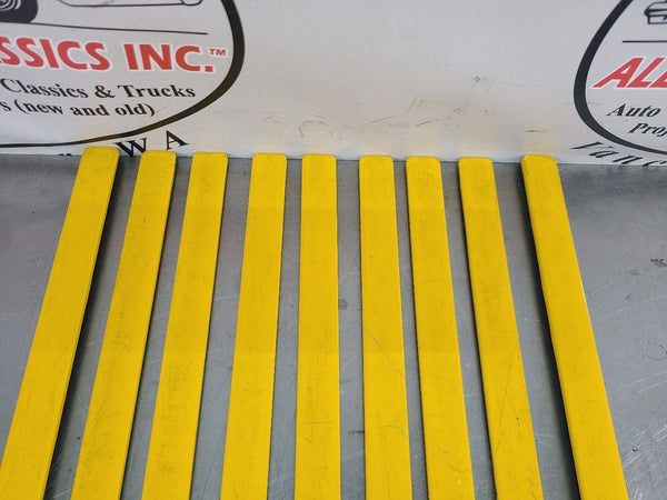 200306 Chevy SSR Rear Hatch Truck Bed Slat Trim Complete Set, Yellow  OEM6