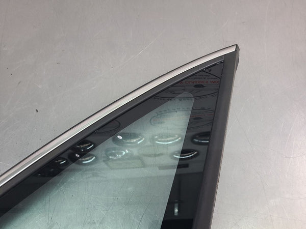 1995-96 Impala SS Passenger Right Side Rear Quarter Glass w/ Chrome Trim - OEM3