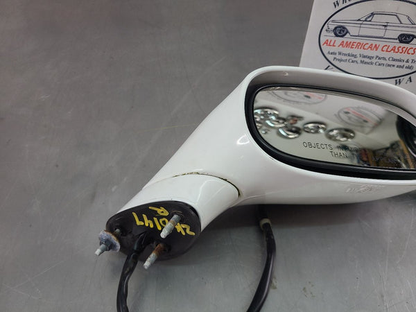1997-04 C5 Corvette Passenger Side View Mirror Assembly, RH, White, Opt. AAB,DD04