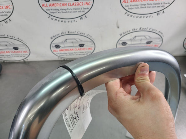 200306 Chevy SSR Drivers Seat Upper Silver Headrest Hoop Trim  OEM6