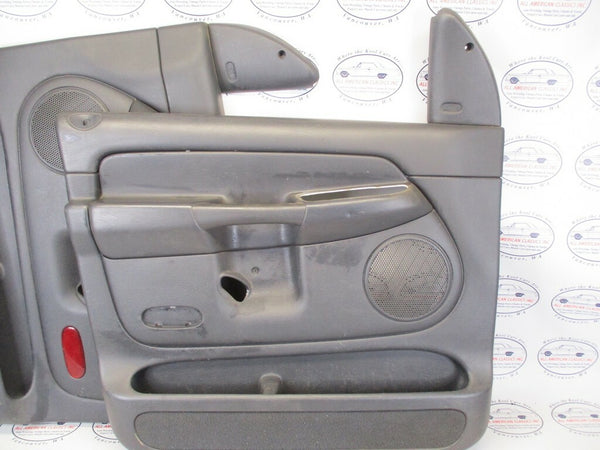 2002-2005 Dodge Ram 1500 2500 Interior Door Panel Set Front LH RH Black OEM3