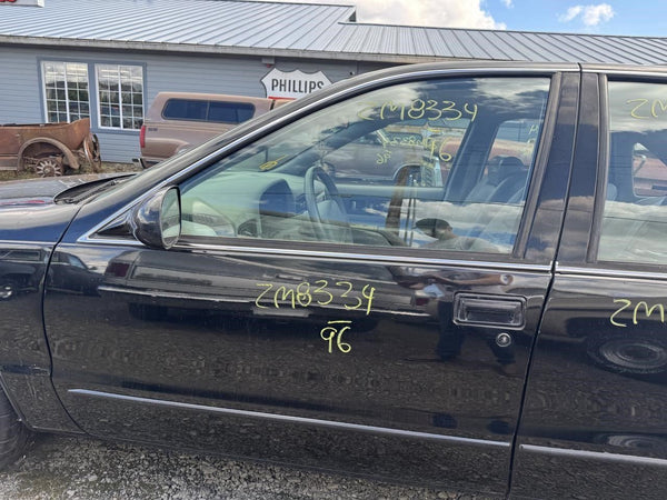 1995-96 Impala SS Passenger Right Side Rear Quarter Glass w/ Chrome Trim - OEM13