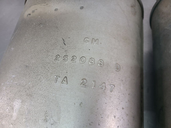 2008 C6 Corvette Factory Exhaust Muffler Set w/ Bi-Mode Actuators - OEM14