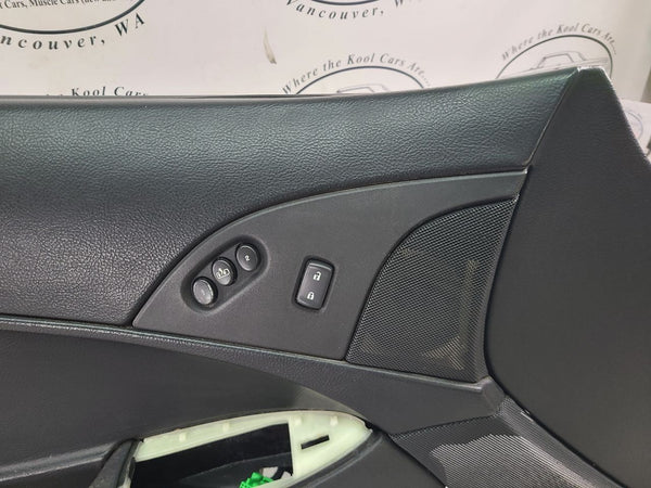 2005-13 C6 Corvette Left Driver Side Bose Premium Door Panel , LH, Black - OEM9