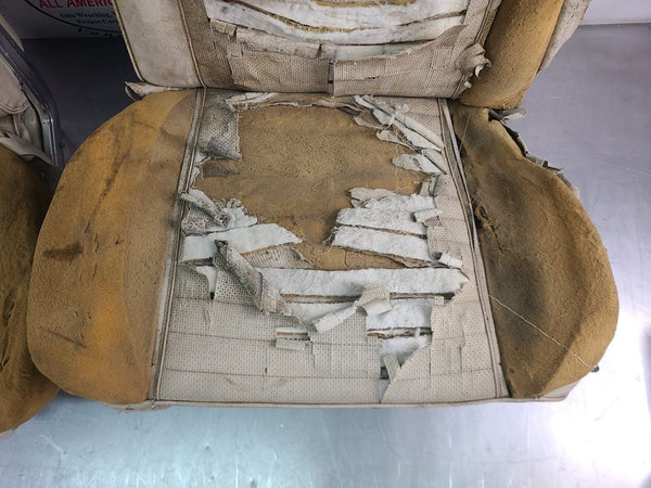 1966-67 Ford Fairlane Factory Bucket Seat Pair, Good Cores! - OEM11