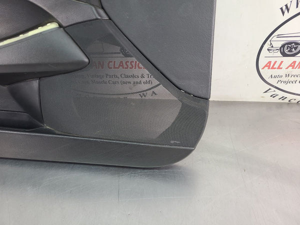 2005-13 C6 Corvette Left Driver Side Door Trim Panel, Black, LH - OEM14