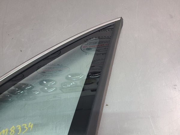 1995-96 Impala SS Passenger Right Side Rear Quarter Glass w/ Chrome Trim - OEM8