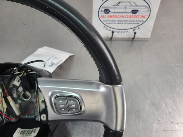 2003 Chevy SSR Steering Wheel Assembly w/ Button Controls, Black, 63k Miles3