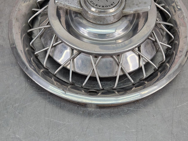 1962 63 Impala Nova Corvair Spinner Wire Spoked Wheel Hubcap - OEM4