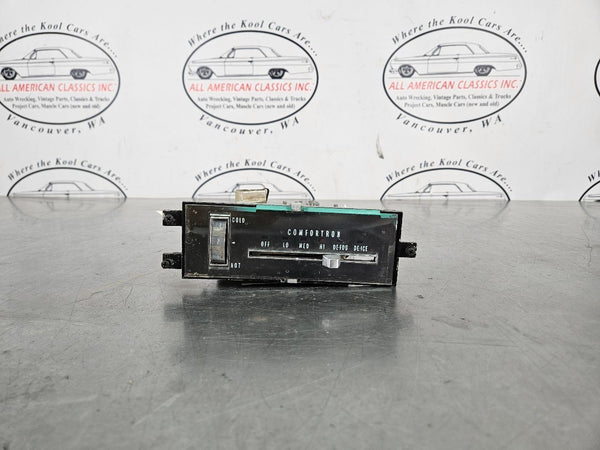 1969 70 Impala, Caprice A/C Heater COMFORTRON Control Unit Panel, #7307838 OEM0