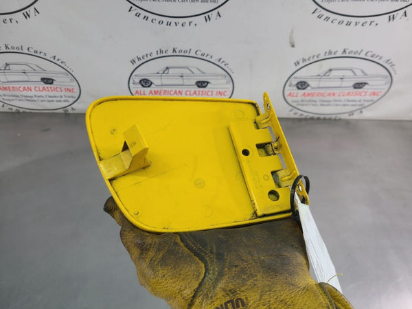 2005 C6 Corvette Exterior Fuel Filer Door w/ Hinge, Millennium Yellow - OEM3