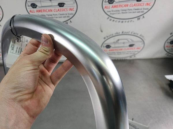 2003-06 Chevy SSR Drivers Seat Upper Silver Headrest Hoop Trim - OEM3