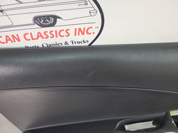 2005-13 C6 Corvette Left Driver Side Door Trim Panel, Black, LH - OEM2