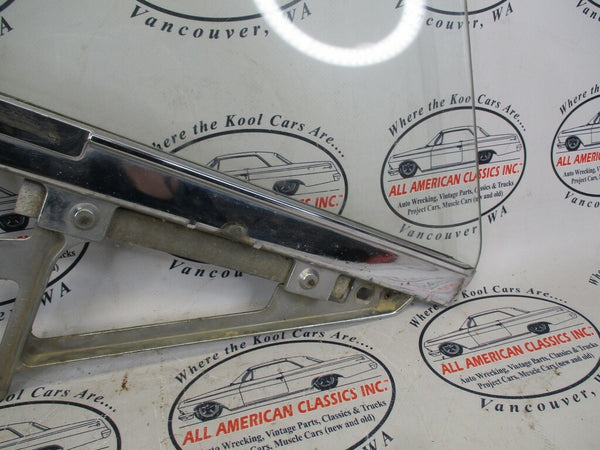 1964 1965 64 65 Chevrolet Malibu Convertible LH Left Rear Window Assembly Clear4