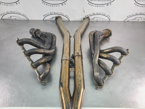 2005-13 C6 Corvette Kooks Long Tube Exhaust Header Pair w/ Mid Pipe X-Pipe0