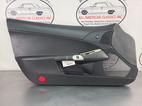 2005-13 C6 Corvette Left Driver Side Door Trim Panel, Black, LH - OEM0