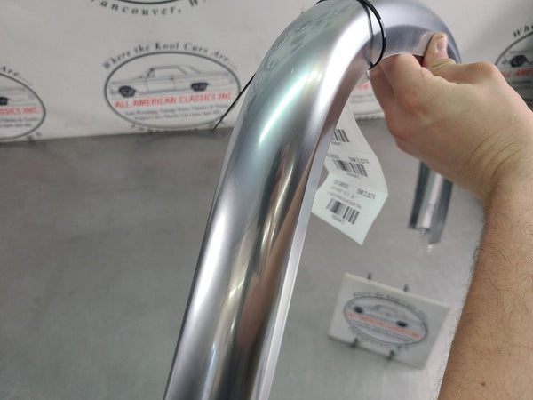 2003-06 Chevy SSR Drivers Seat Upper Silver Headrest Hoop Trim - OEM7