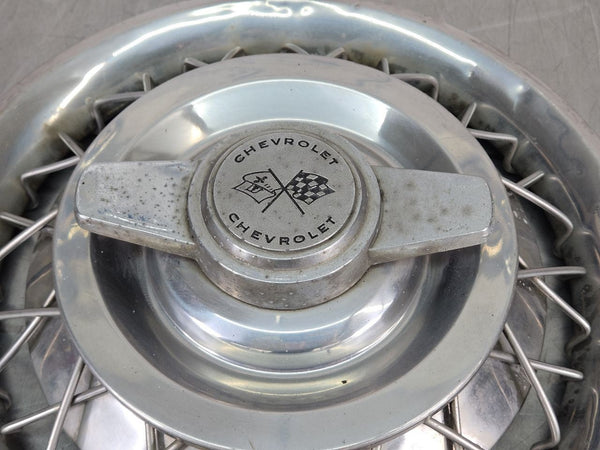 1962 63 Impala Nova Corvair Spinner Wire Spoked Wheel Hubcap - OEM7