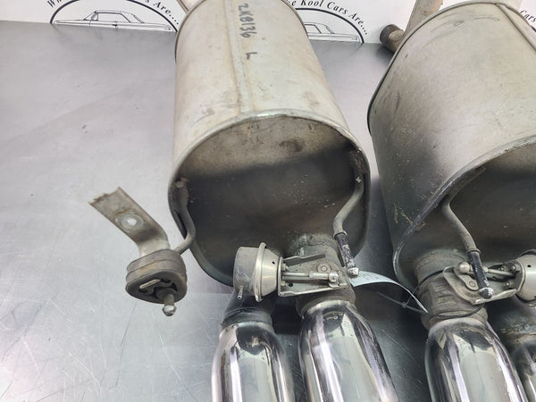 2008 C6 Corvette Factory Exhaust Muffler Set w/ Bi-Mode Actuators - OEM9