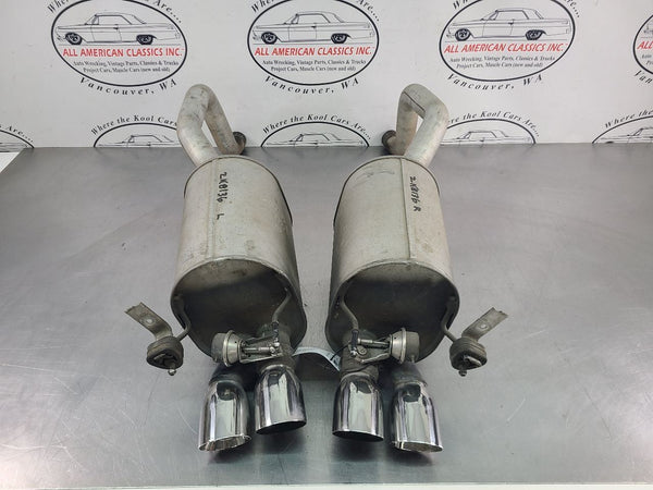2008 C6 Corvette Factory Exhaust Muffler Set w/ Bi-Mode Actuators - OEM1