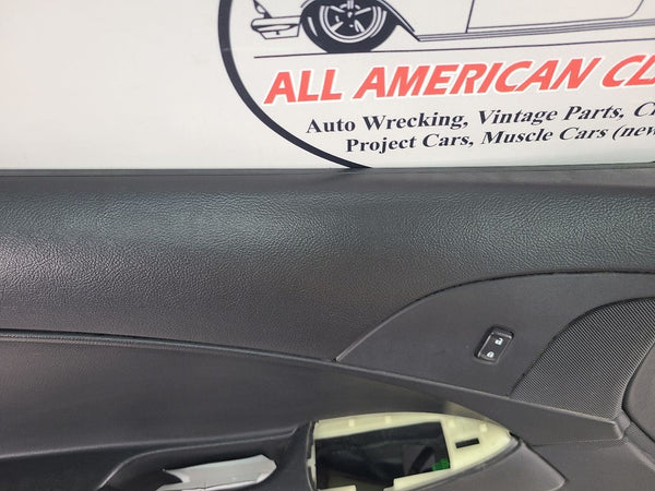 2005-13 C6 Corvette Left Driver Side Door Trim Panel, Black, LH - OEM3