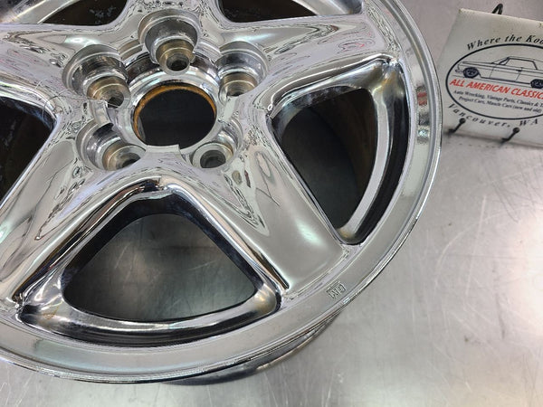 1997-99 Camaro Factory 16x8 5 Spoke Chrome Wheel, Opt. N98 - OEM6