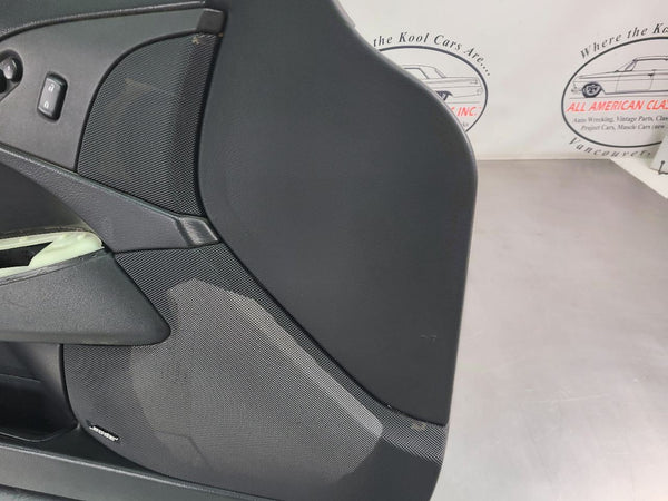 2005-13 C6 Corvette Left Driver Side Bose Premium Door Panel , LH, Black - OEM8