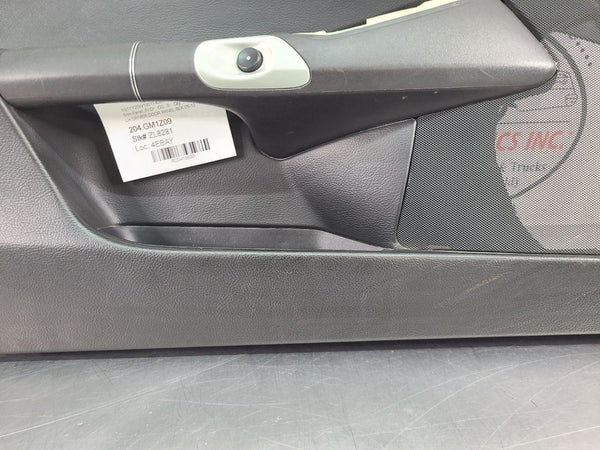 2005-13 C6 Corvette Left Driver Side Door Trim Panel, Black, LH - OEM16