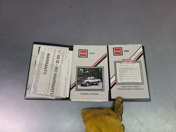 1988 GMC K3500 Sierra Pickup Truck Factory Owners Manual w/ Case - OEM2