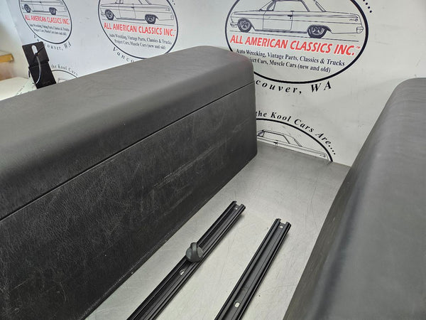 2003-06 Chevy SSR Rear Trunk Stowage Bins Box Pair, w/ Lids, Rails - OEM10