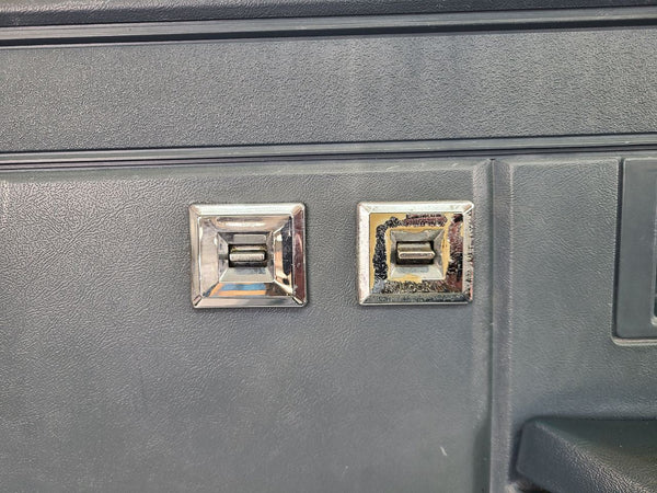 1981-91 Chevy GMC Suburban Power Door Trim Panel Full Set, Blue - OEM19