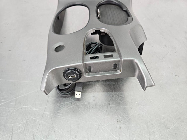 2005-13 C6 Corvette Center Console Dash Radio Trim Surround Bezel, Silver - OEM16