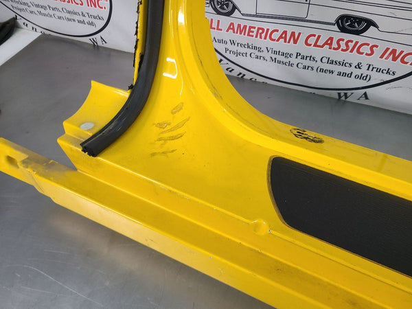2005 C6 Corvette Left Side Rocker / Aperture Panel Moulding, Millennium Yellow11