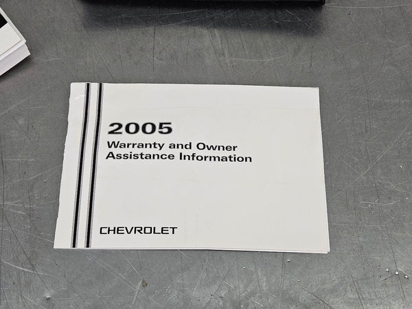 2005 C6 Corvette Factory Owners Manual Book w/ Leather Carrying Case - OEM2