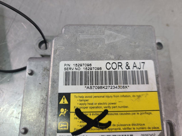 2007-09 C6 Corvette SRS Control Module, #15297098, Opt. AJ7 - OEM1