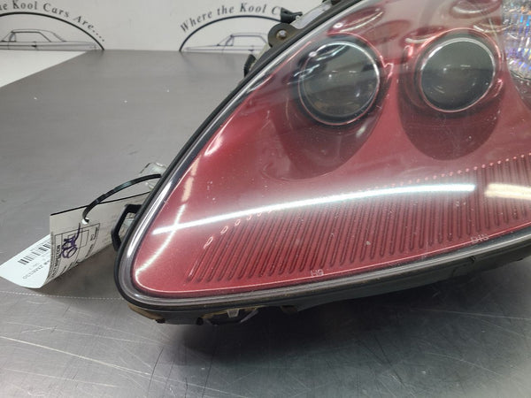 2005-07 C6 Corvette Headlight Head Lamp Assembly, Left Driver, Magnetic Red 86U12
