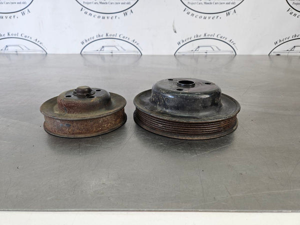1989 C4 Corvette Crank Pulley and Water Pump Pulley Pair - OEM3