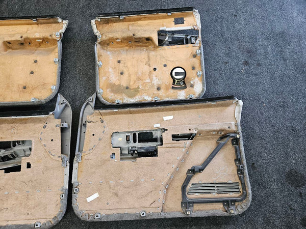 1988-94 Chevy Suburban Door Trim Panel Set of 4, Gray, w/ Switches - OEM22