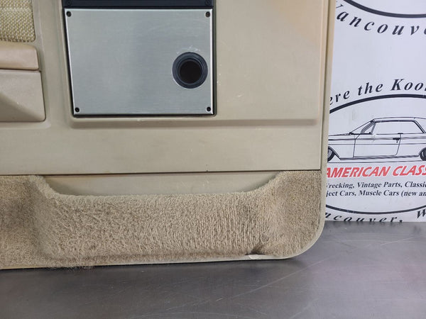 1983 Chevy Truck / Blazer Front Left Door Trim Panel, Tan, Manual Windows, LH17
