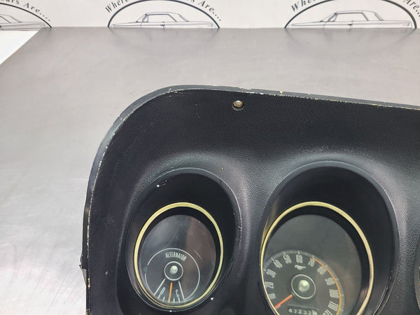 1969-70 Ford Mustang Instrument Cluster Gauge Assembly w/ Bezel Trim, Black1