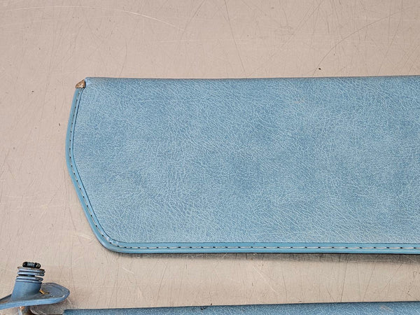 1973-87 Chevy Truck Blue Vinyl Sun Visor Pair, LH / RH - OEM8