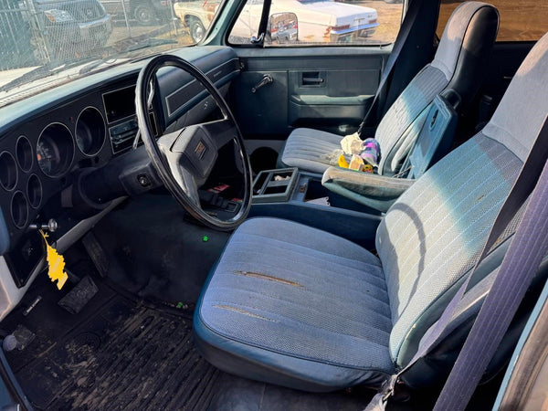 1981-91 Chevy Suburban, Crew Cab Truck, Door Trim Panel, Right Side Rear, Blue22