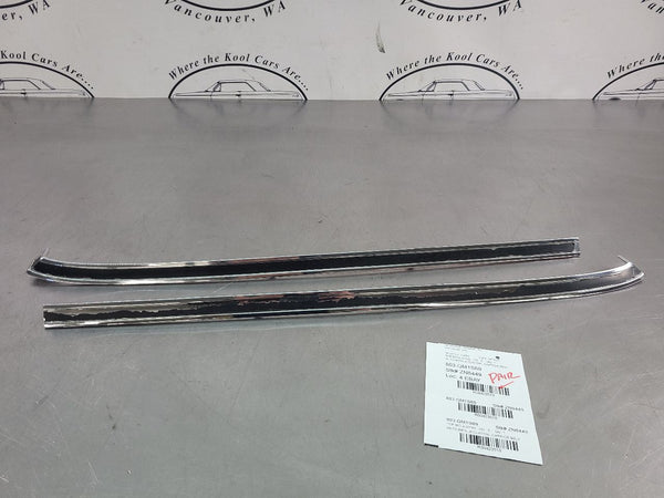 1969-70 Chevrolet Impala, Caprice Die Cast Chrome Quarter Belt Moulding Set0